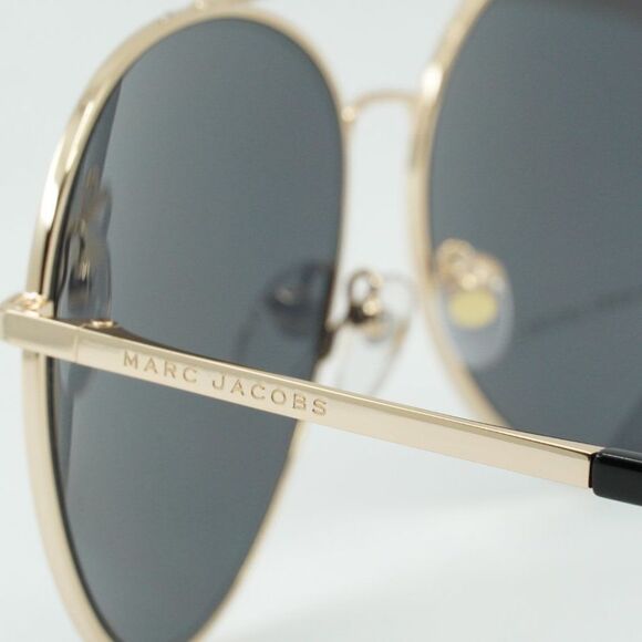 Marc Jacobs Gold Frame Sunglasses with Black Lenses main image 8